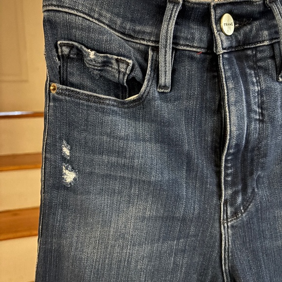 Frame Jeans Le Sylvie High Rise Straight Leg Cropped size 24 - Picture 3 of 5